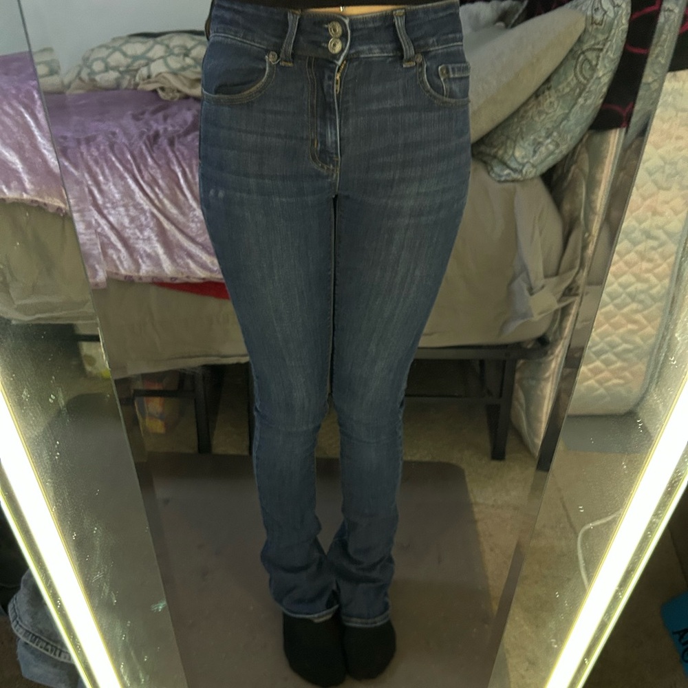 American Eagle Outfitters Dark Blue Skinny Jeans